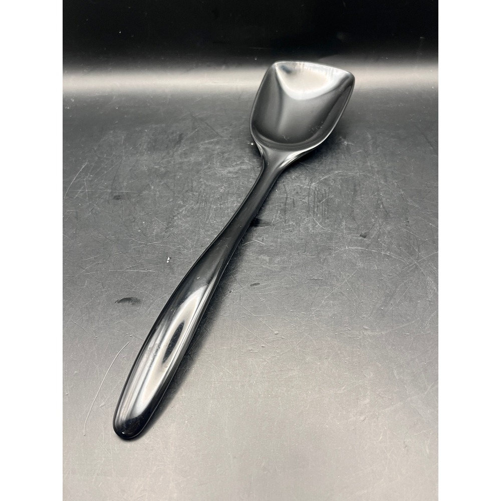 Black Melamine Hutzler Spoon Server Utensil Kitchen Cooking Item 524 11" Vintage